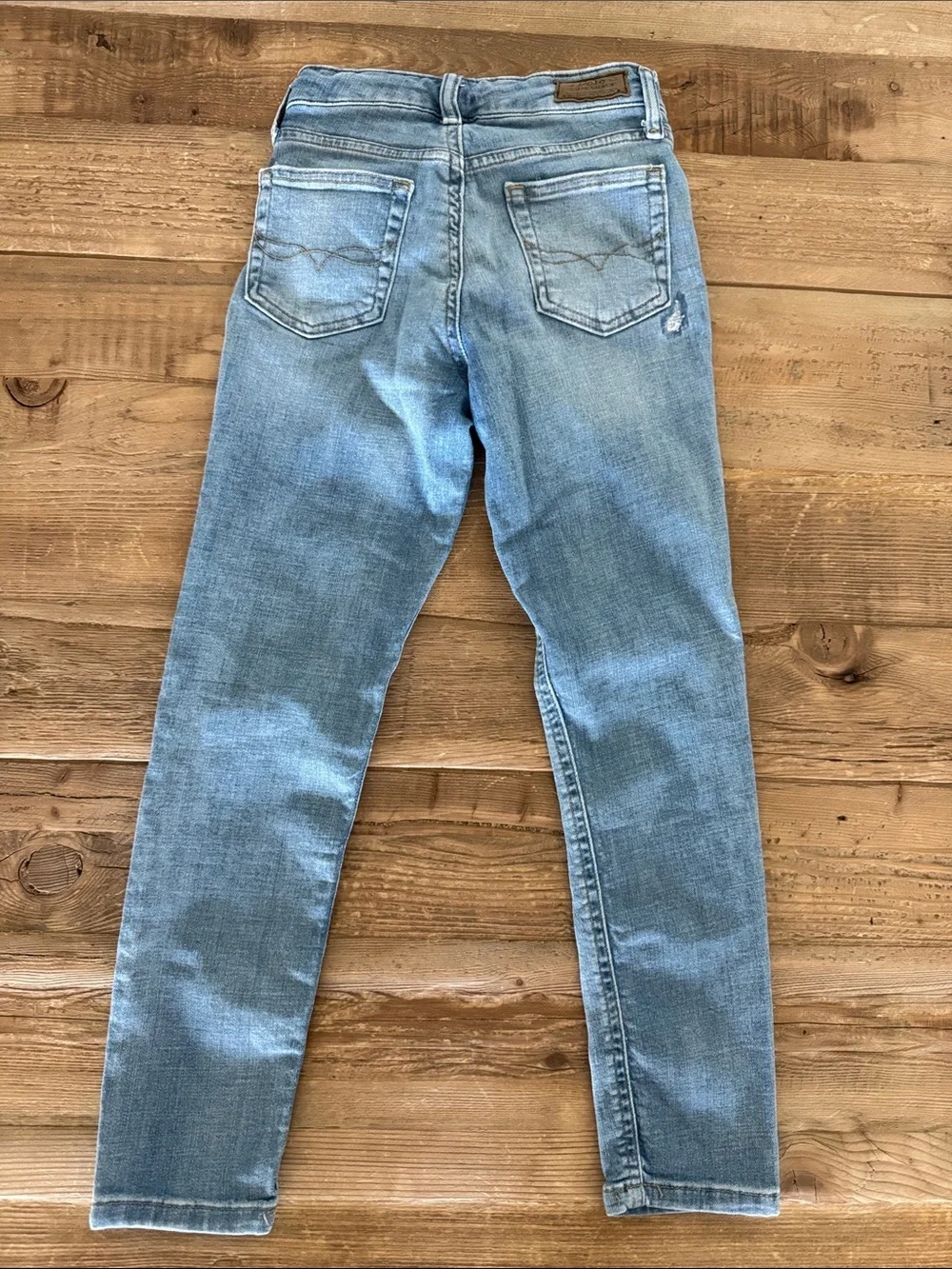 Ralph Lauren Light Blue Distressed Skinny Jeans